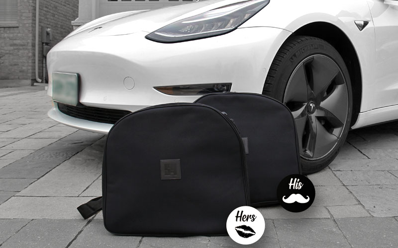 Tesla Model 3: Taschensets für Kofferraum + Frunk