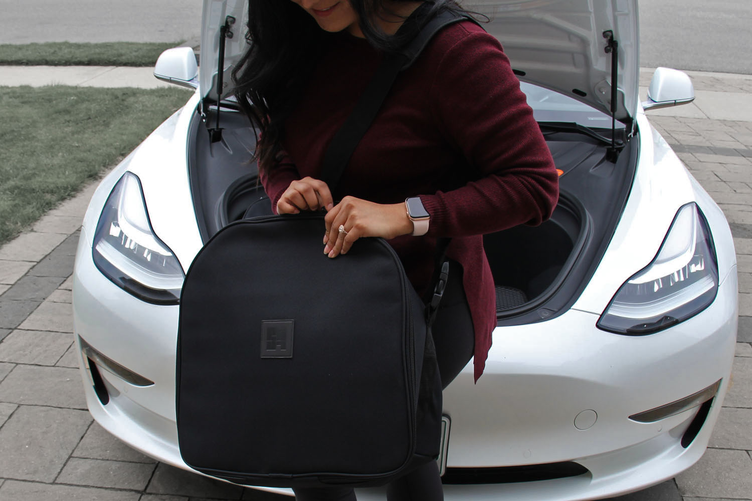 Tesla Model Y Custom-Fit Frunk Luggage Bag Set (Set of 2 for Front