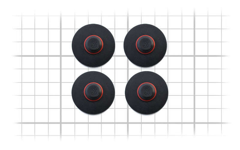 Model 3 Jack Pads Dimensions