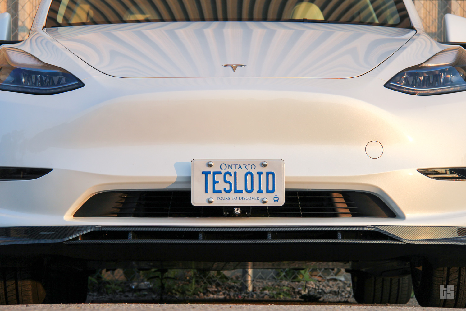 Tesla model 3 store front plate holder