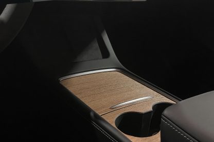 2021 Tesla Model 3 Console Wrap Wood