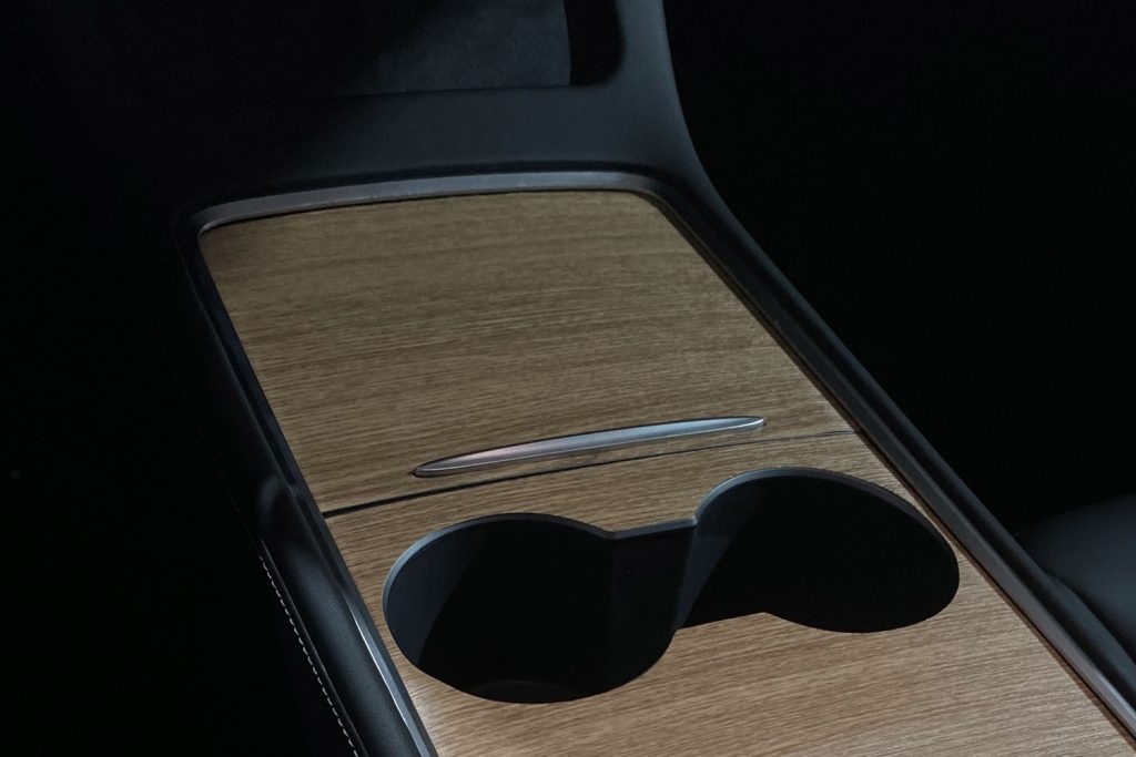 2021 Tesla Model 3 Console Wrap Wood