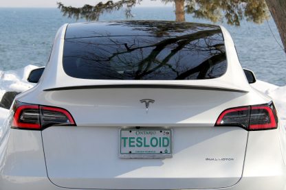 Model Y Spoiler Carbon Fiber
