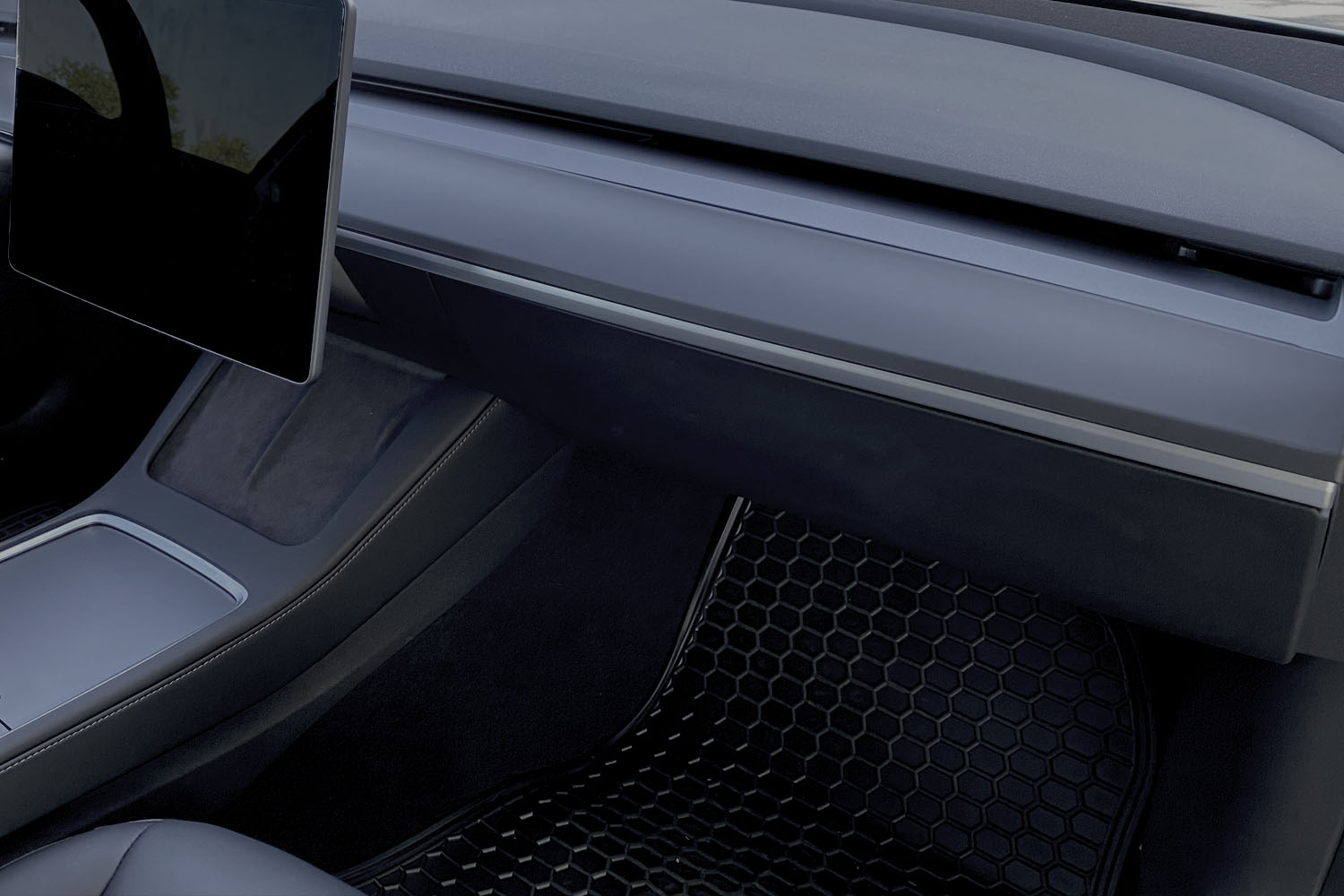 2022-2024 Tesla Model Y Dashboard Cap Cover - Matte Black - (2 Pieces)