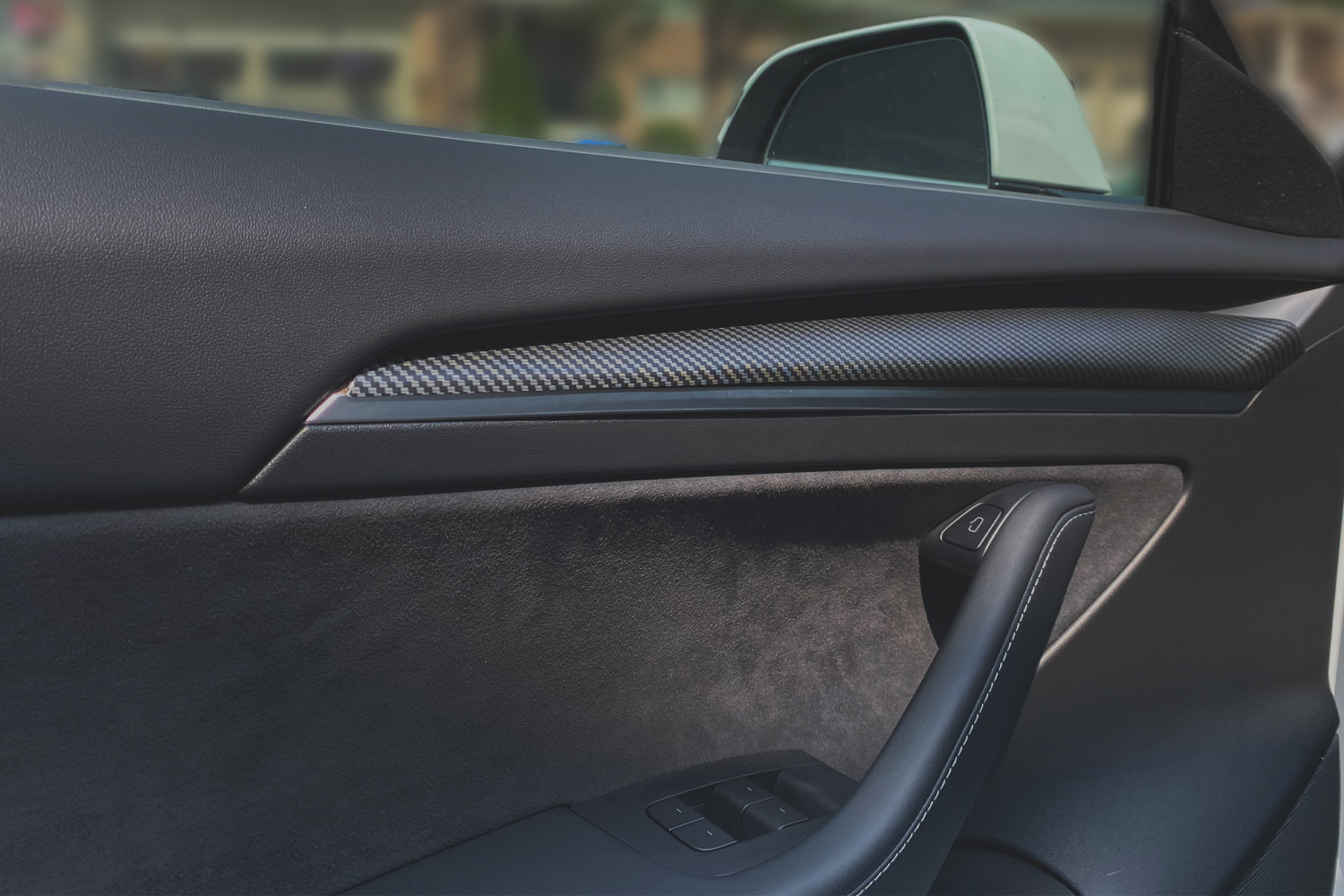 Model 3 Matte Black Dash & Doors Trim Covers - Tesloid USA