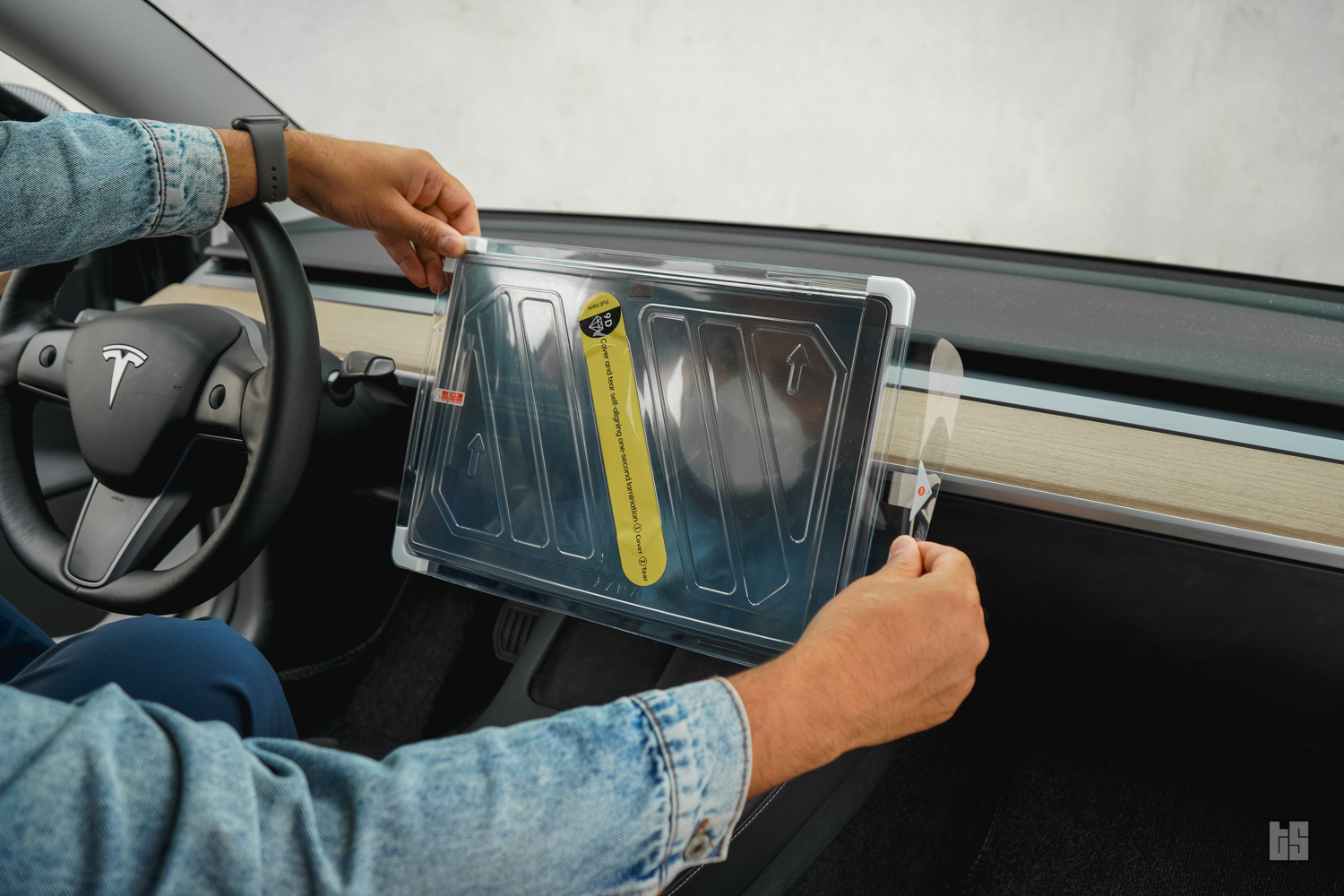 model 3/y screen protector installation instructions