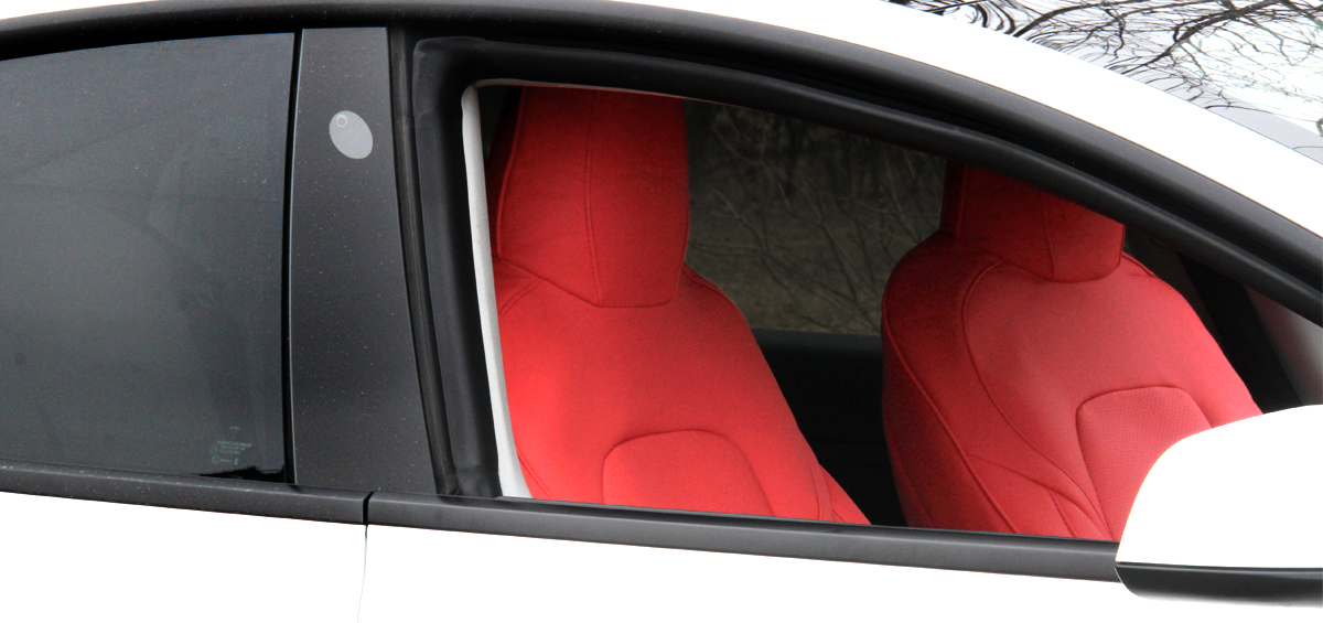 Model 3 Red Seat Covers - Tesloid USA