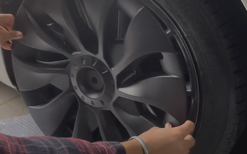 model 3/y wheel covers installation instructions