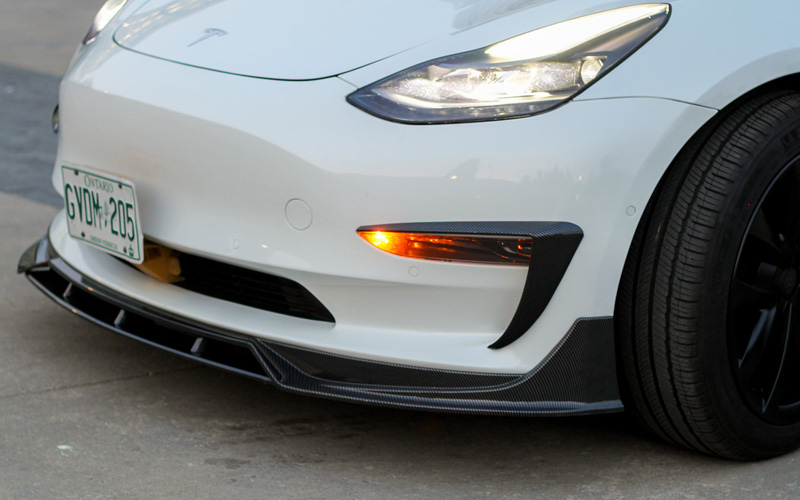 Model 3 front lip performance