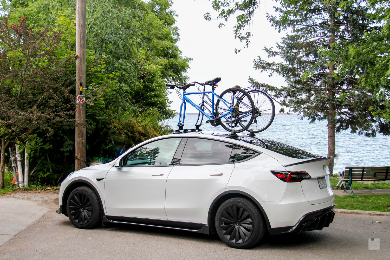 Model Y bike rack