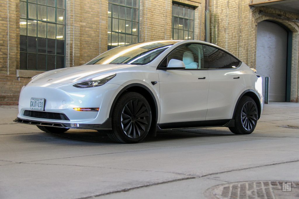 Pearl White Tesla Model Y