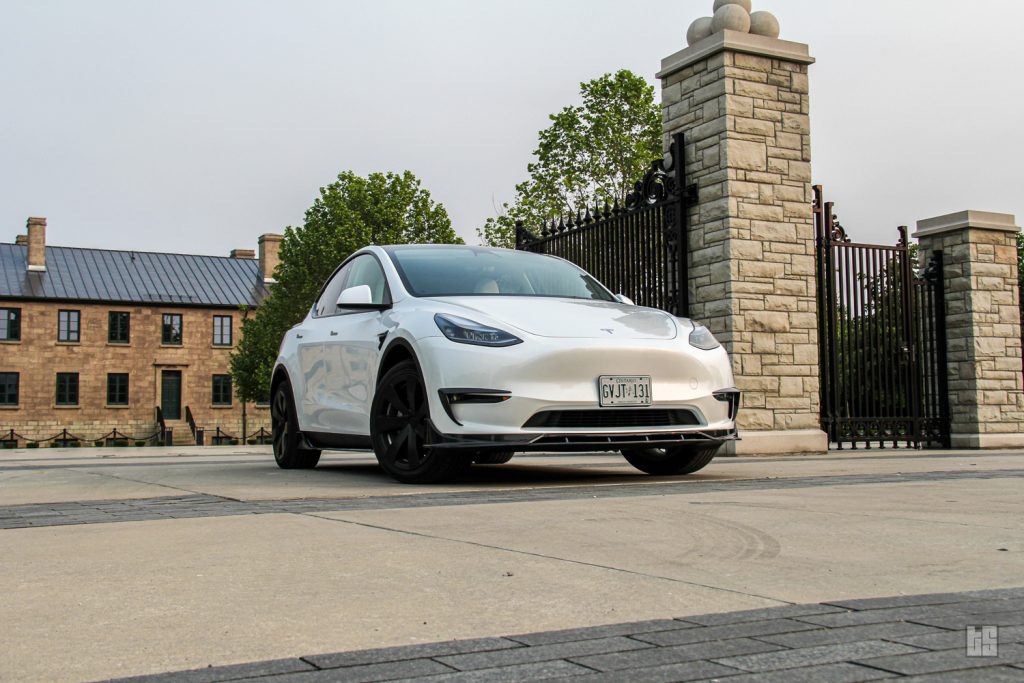 Pearl White Tesla Model 3