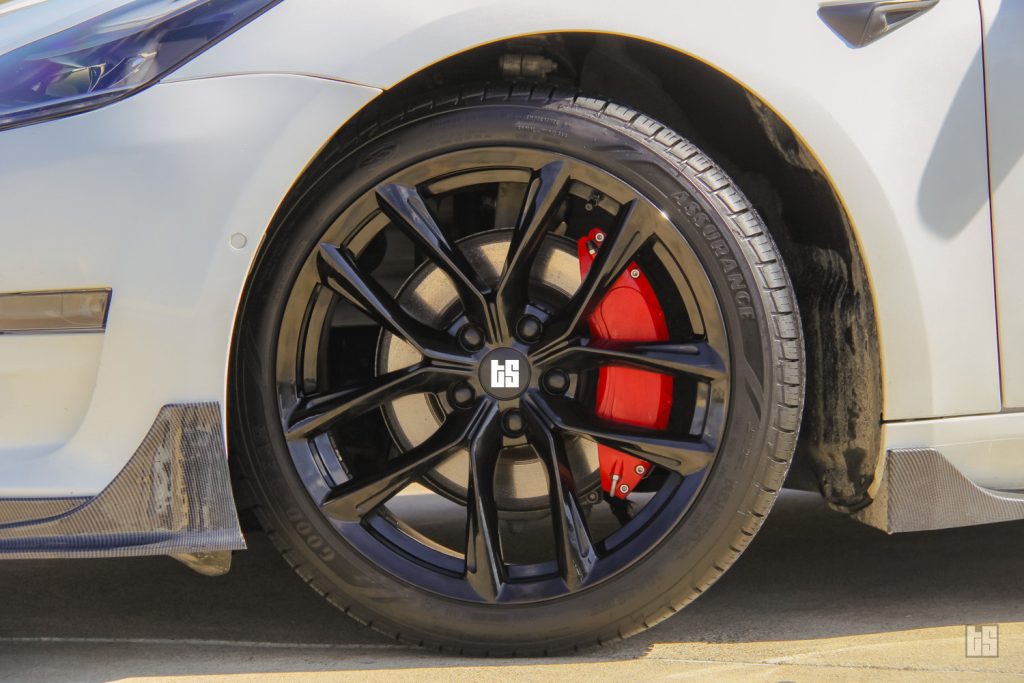 Goodyear Maxlife All-Season Tires with 19-inch Rims on a Tesla Model 3