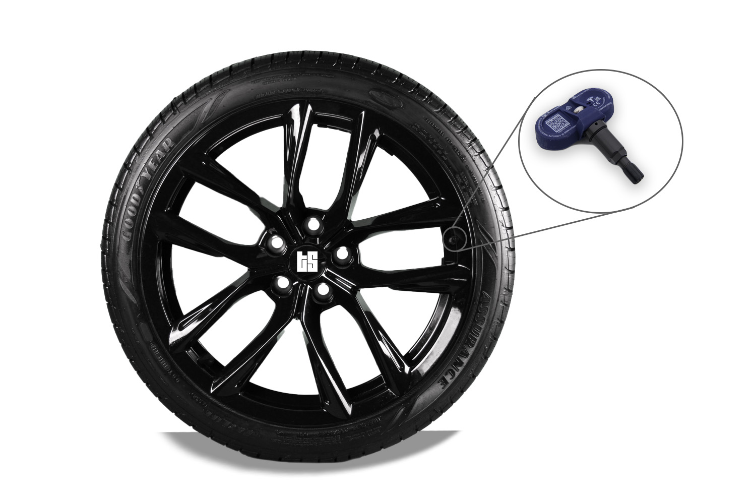 Tesla Model 3 Tesloid rims and Tire Package with TPMS