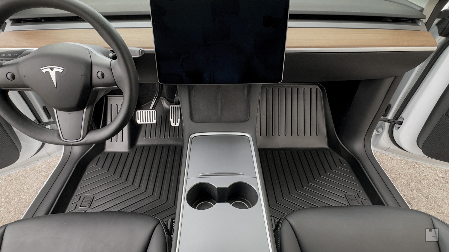 Model 3 Matte Black Dash & Doors Trim Covers - Tesloid USA
