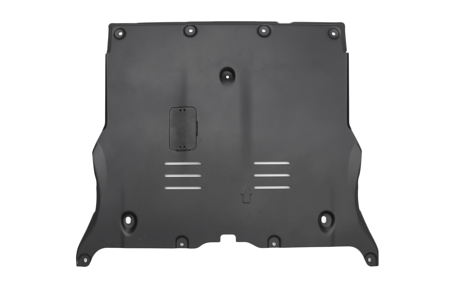 USCTOE Front Skid Plate Under Engine Guard – Tesla Model 3 2017-2019 – Black Aluminum W/ Sound Insulation