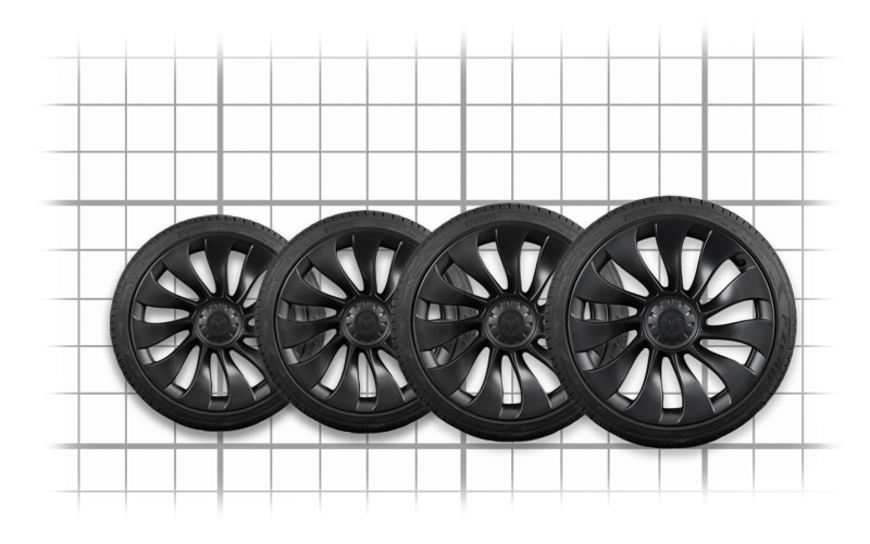 Tesla Model Y Tesloid turbine rims+ Tire Package -  21