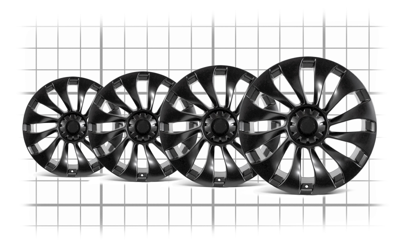 Tesla Model Y Tesloid turbine rims+ Tire Package - 21