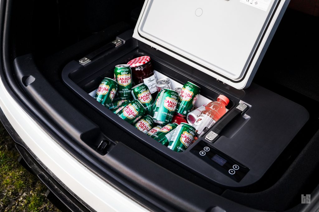 Tesloid Tesla Model Y Sub Trunk Fridge