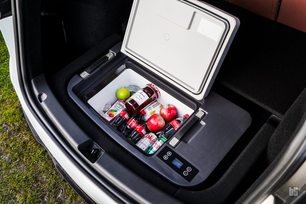 Tesloid Tesla Model Y Sub Trunk Fridge