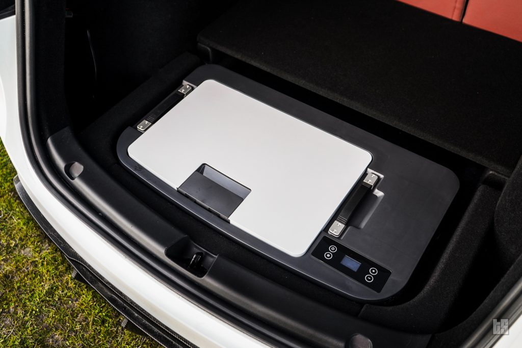 Tesloid Tesla Model Y Sub Trunk Fridge