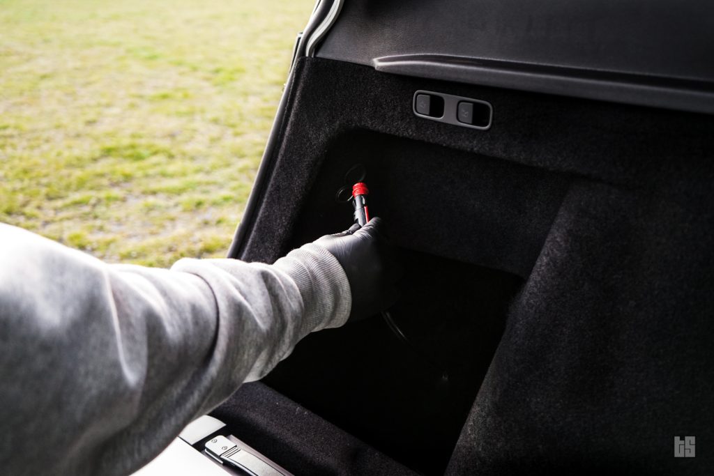 Tesloid Tesla Model Y Sub Trunk Fridge