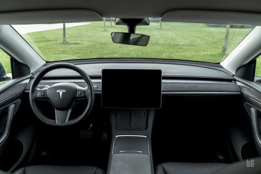 Tesla Model Y Alcantara Dash and Door Trim