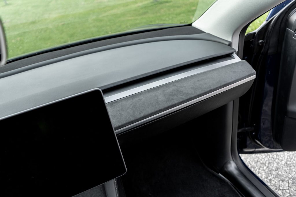 Tesla Model Y Alcantara Dash and Door Trim