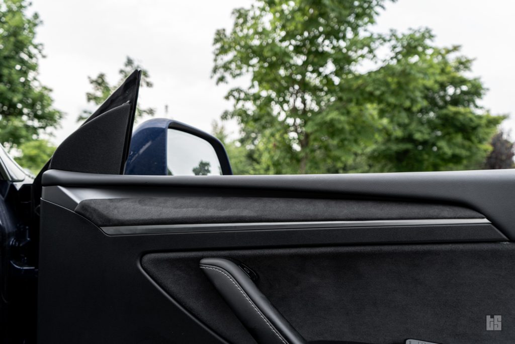 Tesla Model Y Alcantara Dash and Door Trim