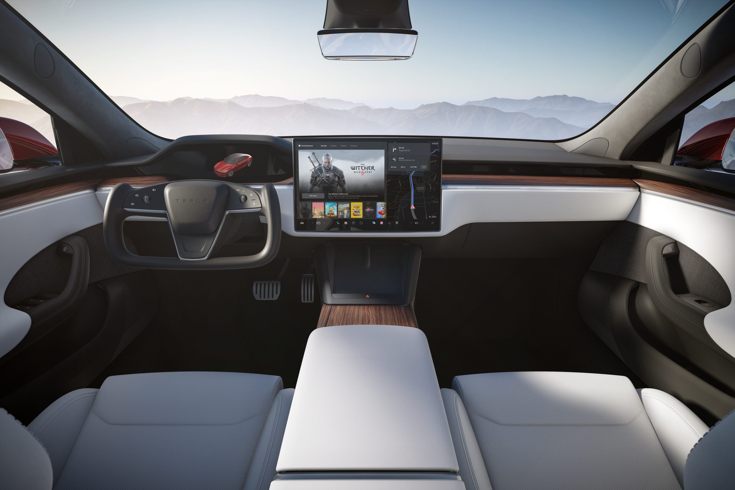 Interior of the Tesla Model S