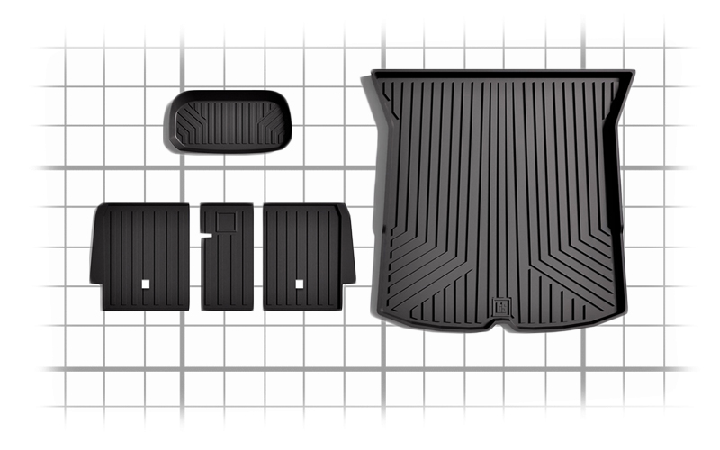 model Y frunk trunk mats dimensions