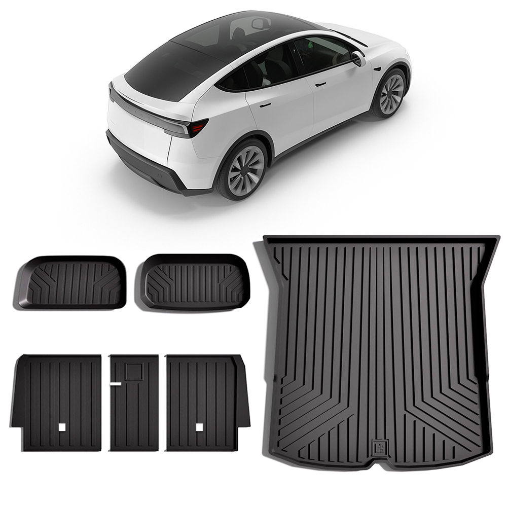 Tesla Model Y Juniper Trunk Mat. Frunk Mat and Subtrunk Mat - Cargo Mats