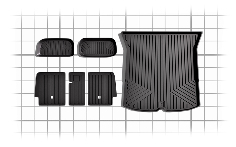 model Y frunk trunk mats dimensions