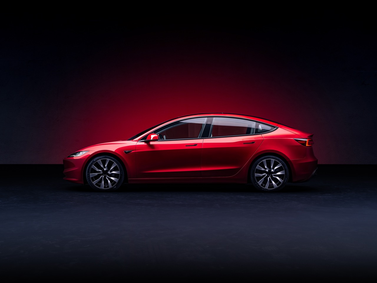 Tesla Model 3 with Door Handles