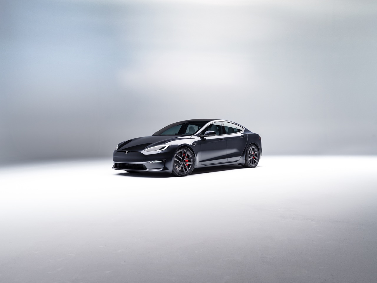 Tesla Model S with Door Visible