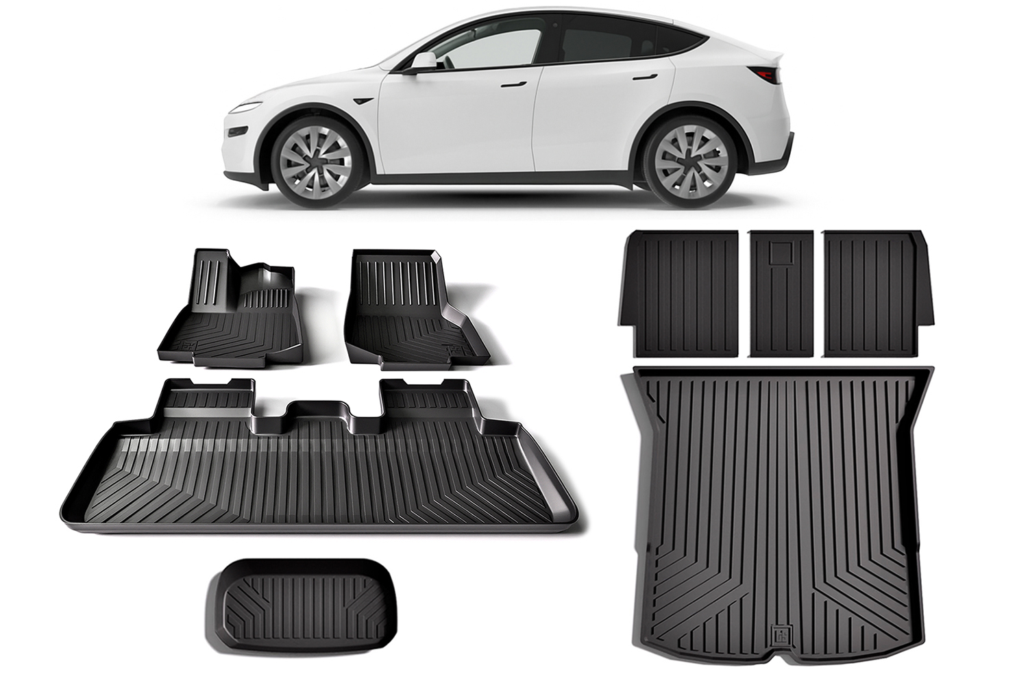 Tesla Model Y Juniper Floor Mats and Cargo Mats Bundle