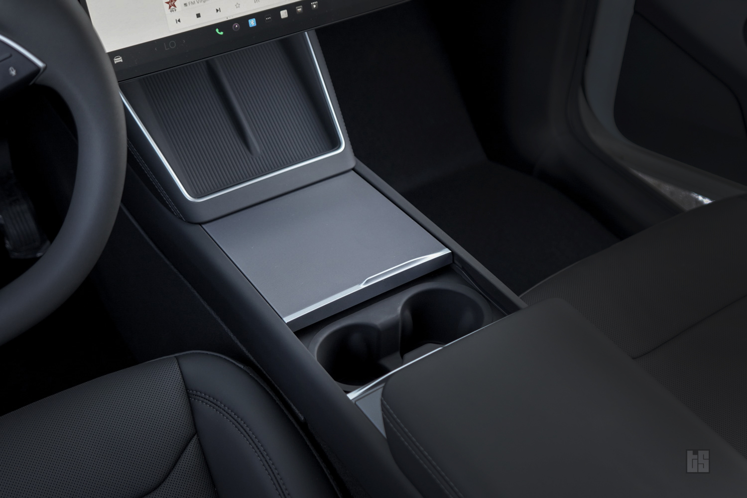 Tesla Model Y Juniper 3D Cup Holder and Wireless Charger Liners