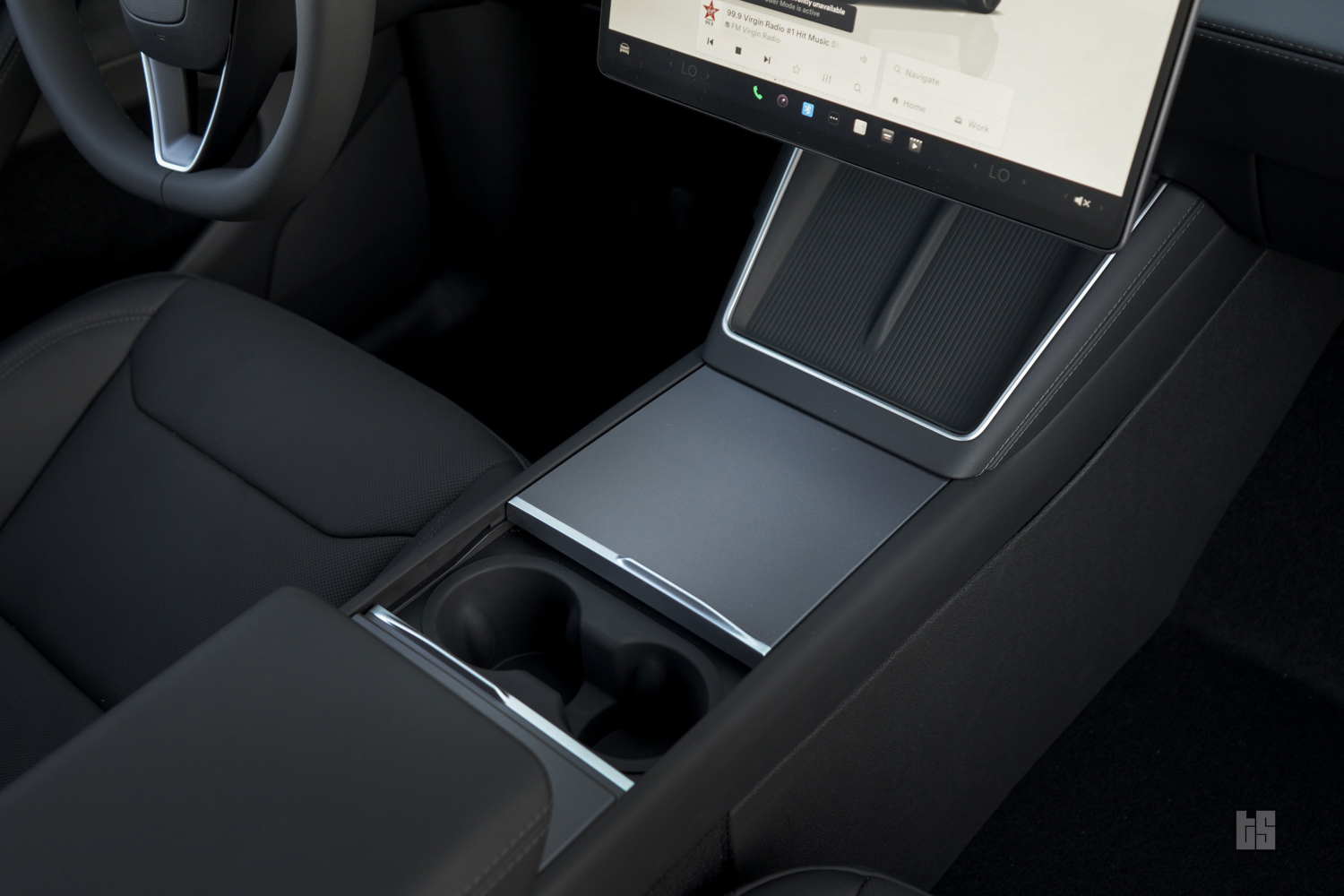 Tesla Model Y Juniper 3D Cup Holder and Wireless Charger Liners