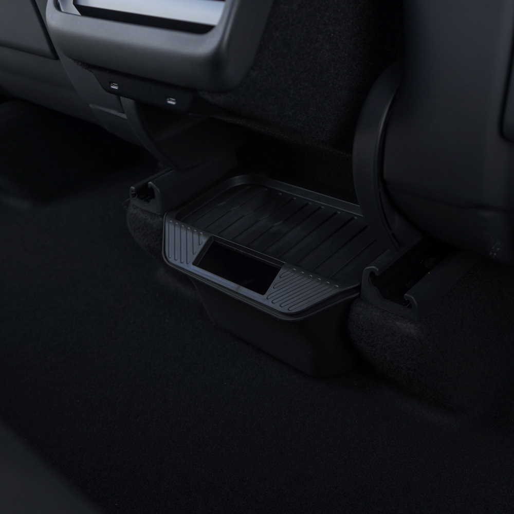 model Y trash can interior designated