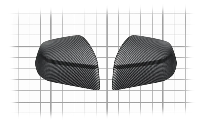 side mirror black dimensions