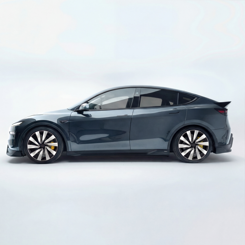 Model y Juniper wheel covers replace crossflow wheels