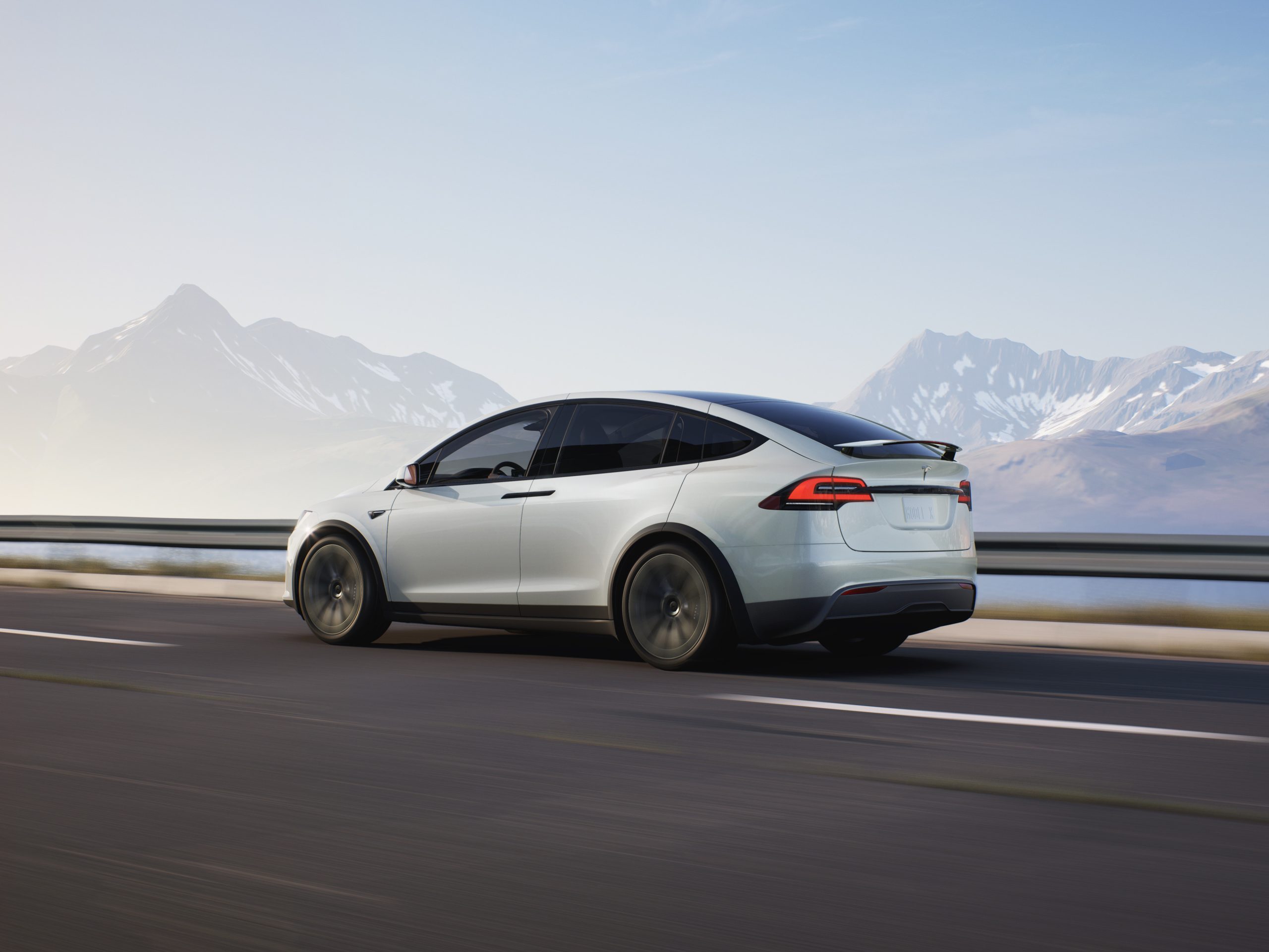 Tesla Model X Driving