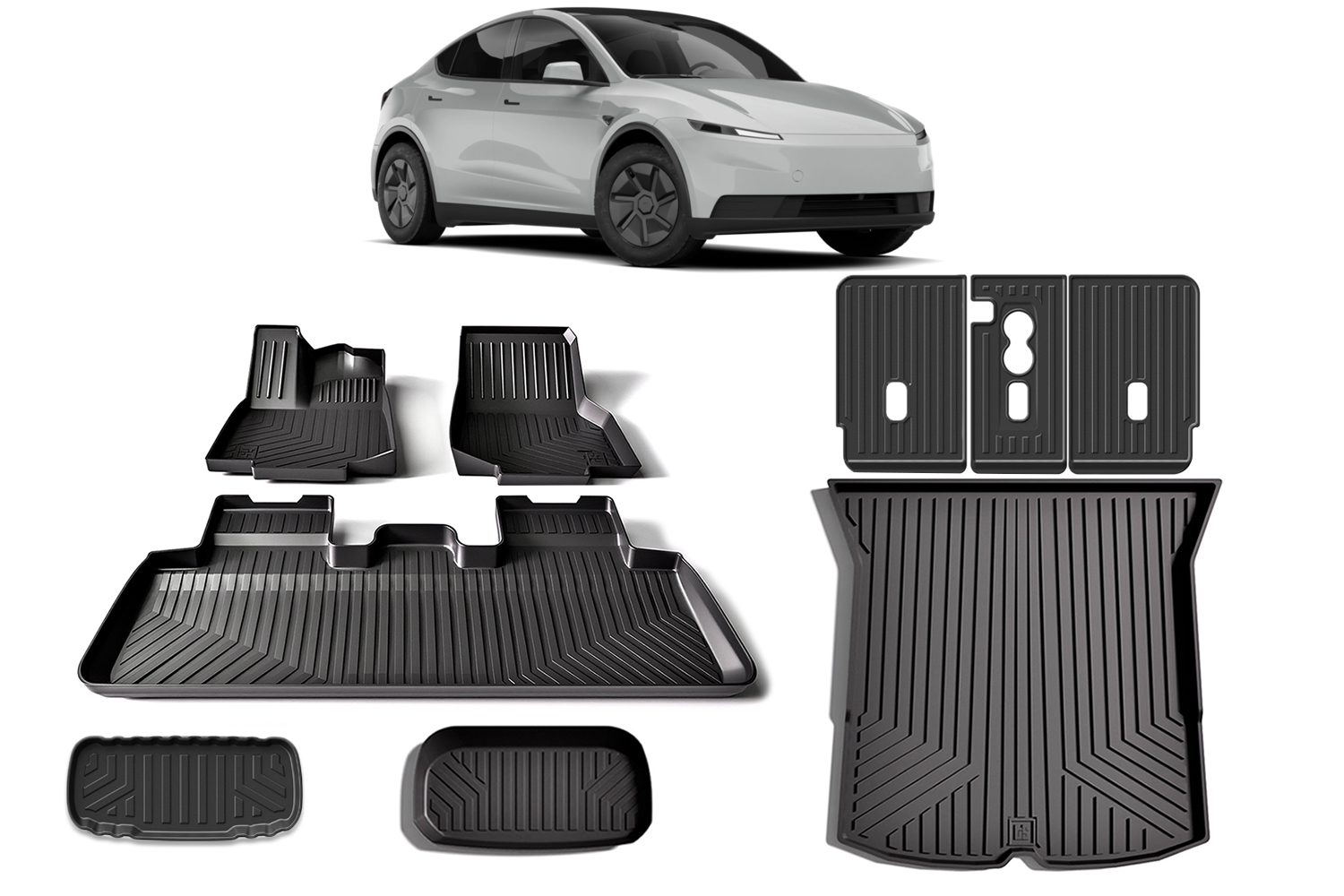 2026 2027 Tesla Model Y Floor and Cargo Mats Bundle