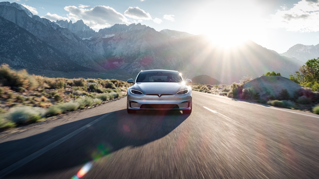 Tesla Model S that has washer fluid